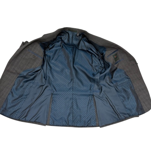 Ted Baker London No Ordinary Joe Jake Wool Suit Grey Black Glen Check 40REG 34W - Picture 15 of 16